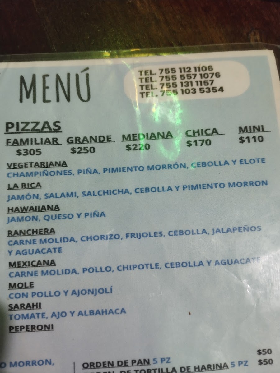Vivan Las Pizzas Menu - Image 6